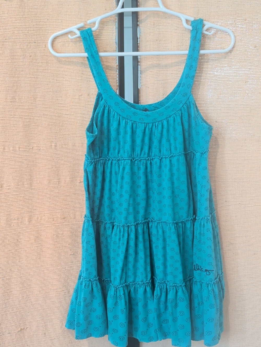 Billabong Teal Tiered Mini Dress